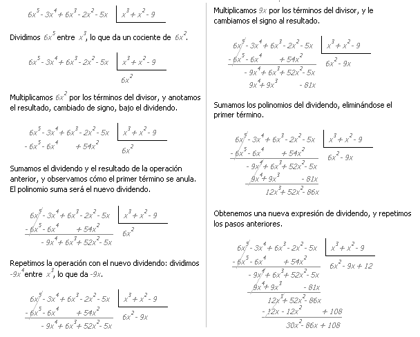 Ejemplo Divis&oacute;n