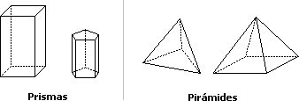 Prisma y pirámide